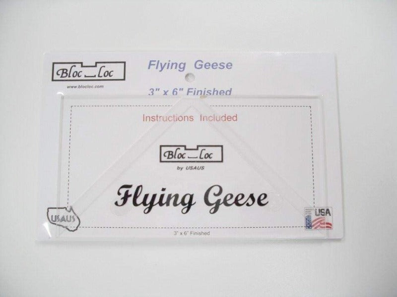 Bloc_Loc 3"x6" Flying Geese Square Up Ruler