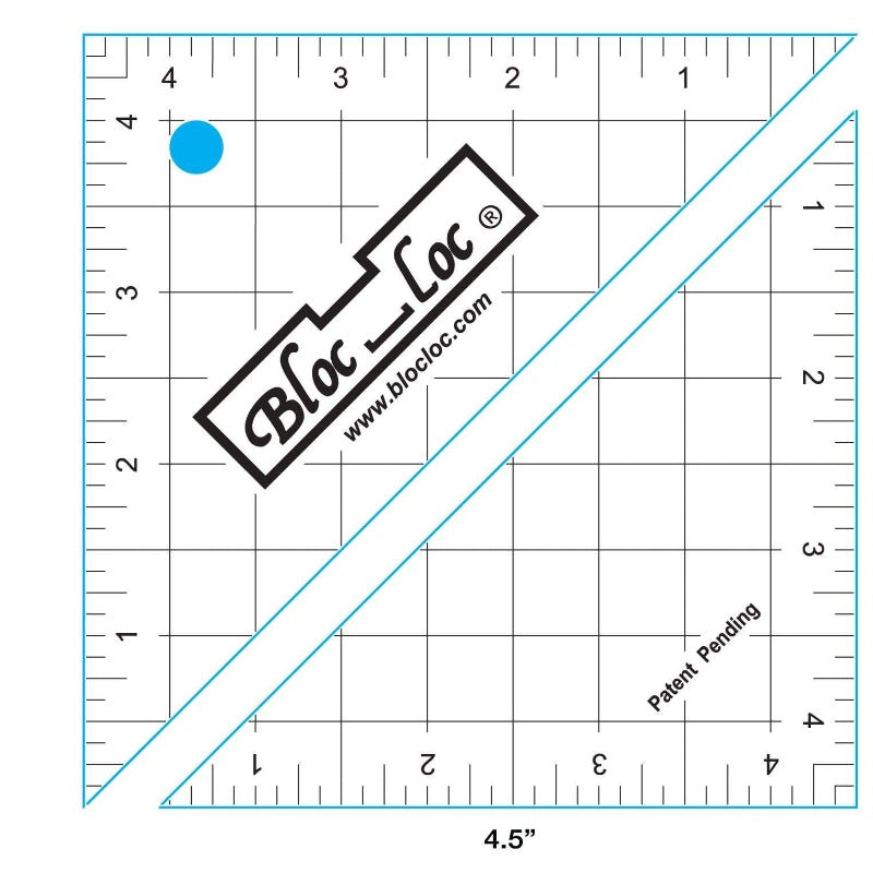Bloc_Loc Half-Square Triangle Square Up Ruler Set