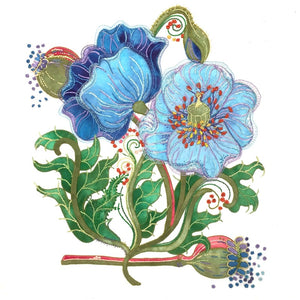 Blue Poppies - Leaf Thread Collection
