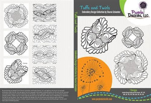 Tuffs & Twirls digitized longarm and machine embroidery designs by Sharon Schamber