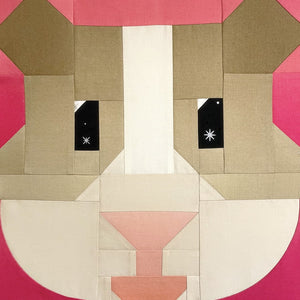 Guinea Pig Quilt Block by Cristy Fincher - PDF