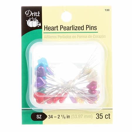 Heart Pearlized Pins