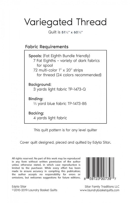 Variegated Thread by Laundry Basket Quilts