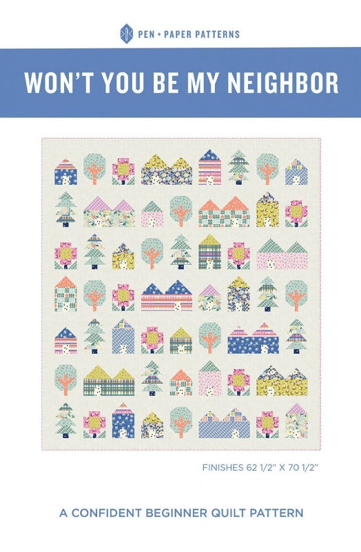 Won't You Be My Neighbor (Tiny Town) - Quilt Pattern