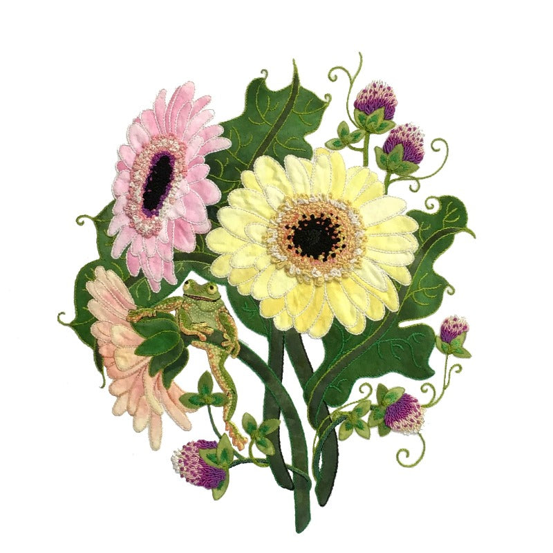 Pastel Daisies - Applique Pattern
