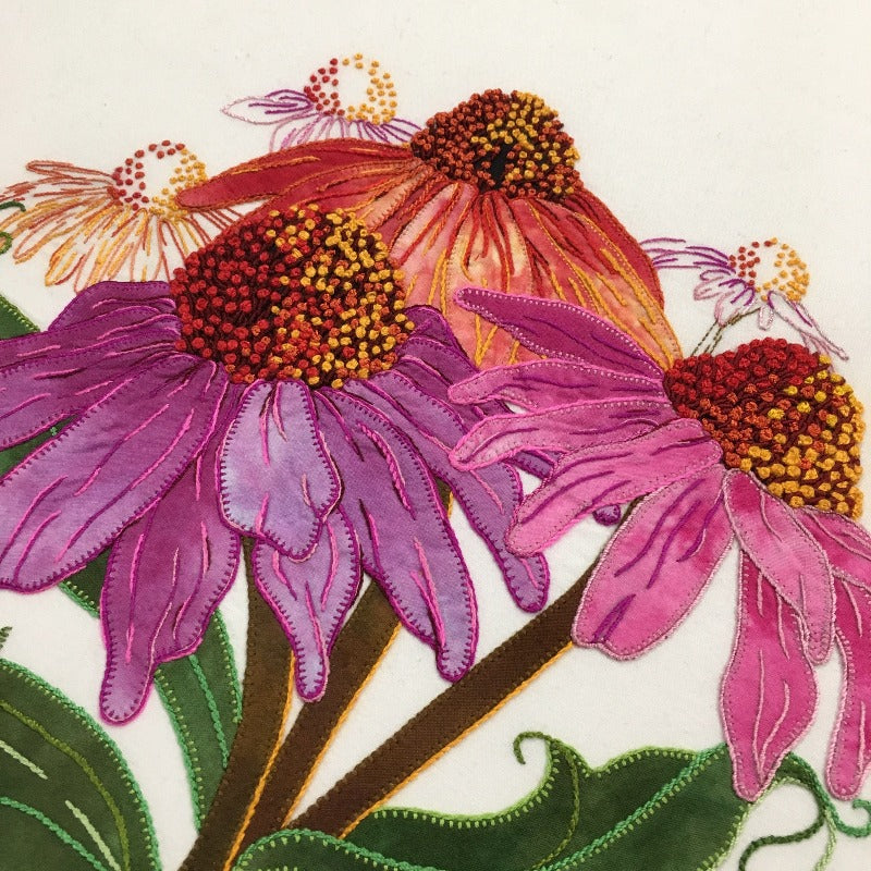 Pink Coneflower - Applique Pattern