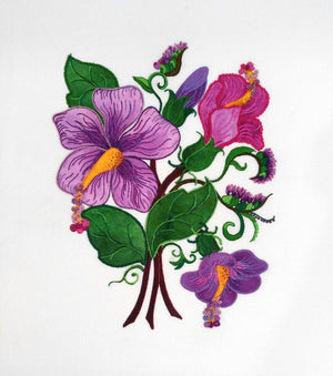 Purple Hibiscus - Leaf Thread Collection