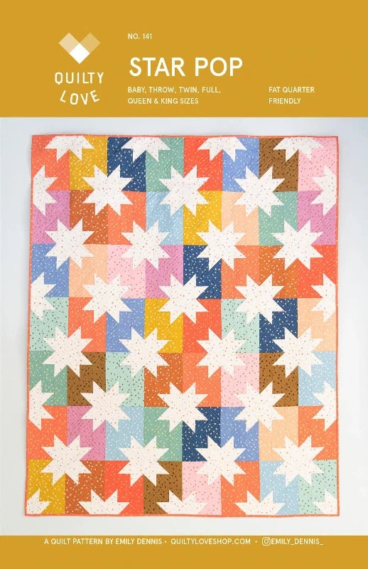 Star Pop PDF Quilt Pattern-Automatic Download – Quilty Love
