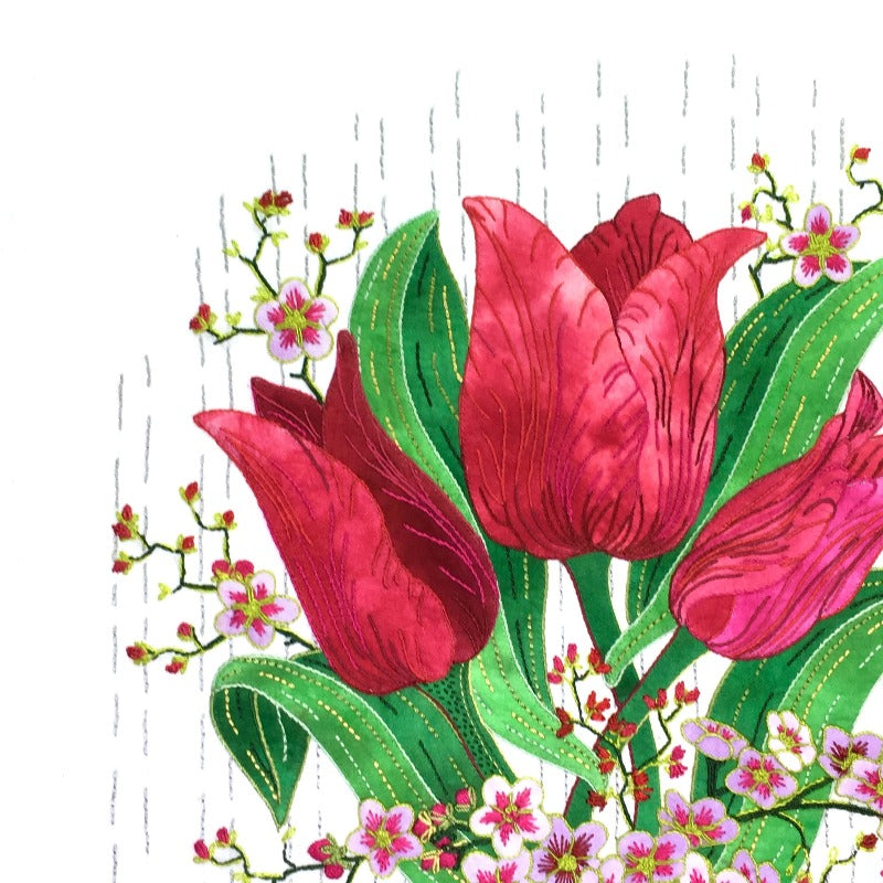 Red Tulips - Applique Pattern