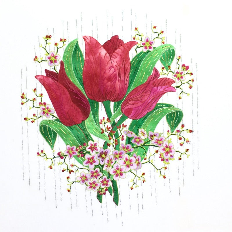 Red Tulips - Leaf Thread Collection