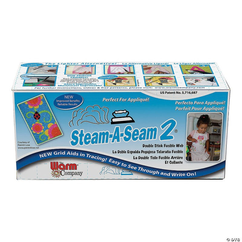 Lite Steam-A-Seam 2, 18 Inches Wide - Sold by the Yard - Warm Co  753705054181 Fusible - Quilt in a Day
