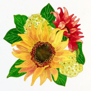 Yellow Sunflower - Leaf Thread Collection