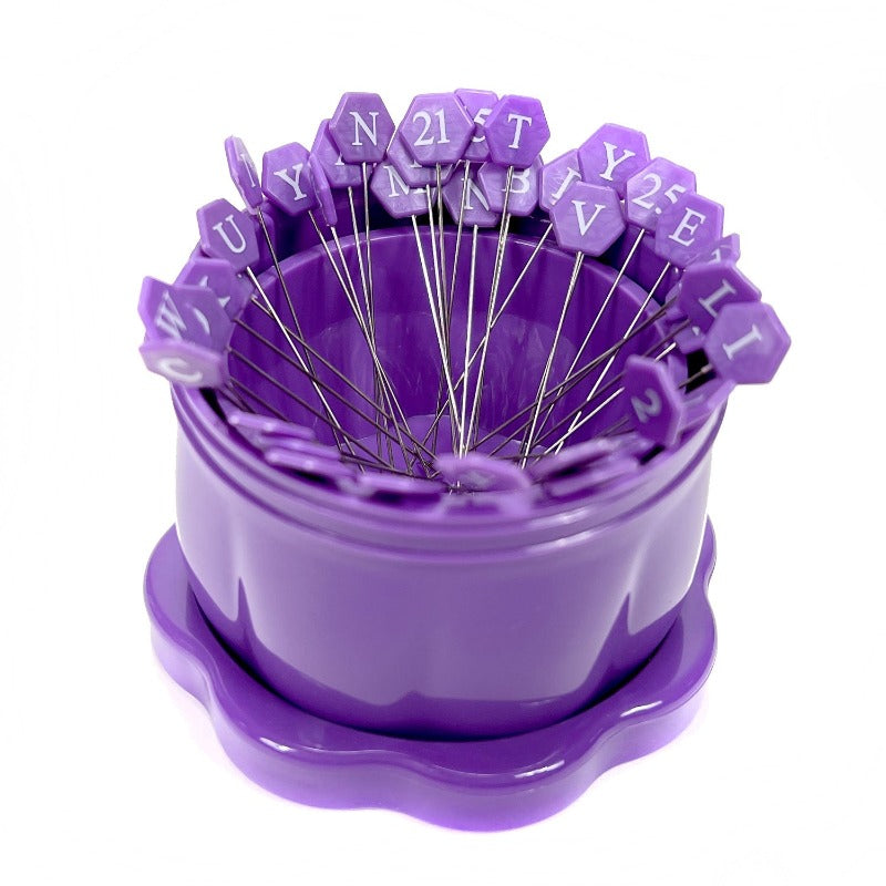 Zirkel Magnetic Pin Cushion - Purple Daisies Quilting