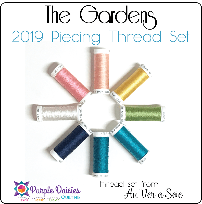 The Gardens - 2019 BOM Piecing Thread Set
