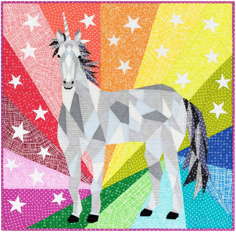 The Unicorn + Horse Abstractions Quilt Pattern