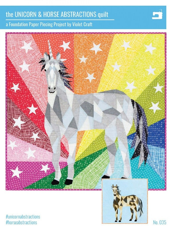 The Unicorn + Horse Abstractions Quilt Pattern