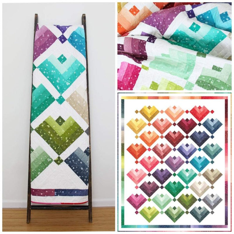 Lovely Ombre Cabins - by V & Co. - Pattern/Kit