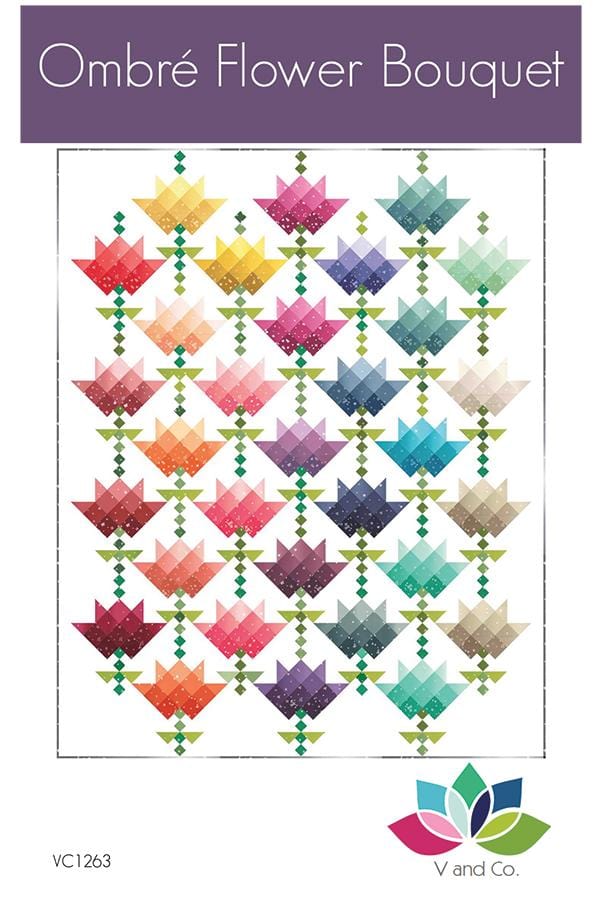 Ombre Flower Bouquet - by V & Co. - Pattern/Kit