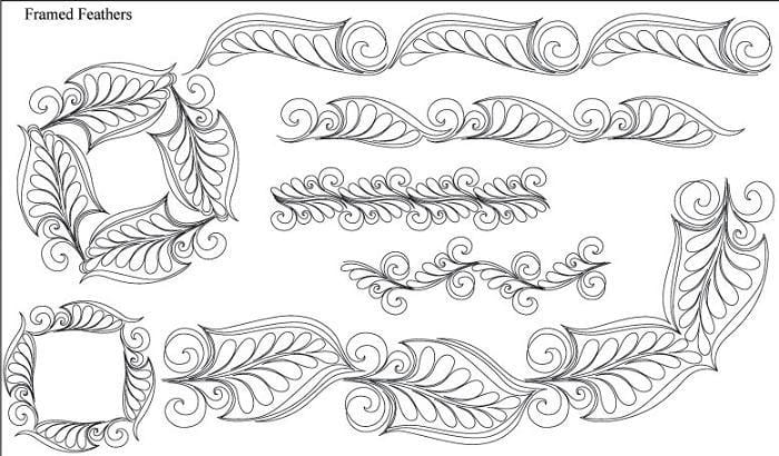 Framed Feathers Design Pack