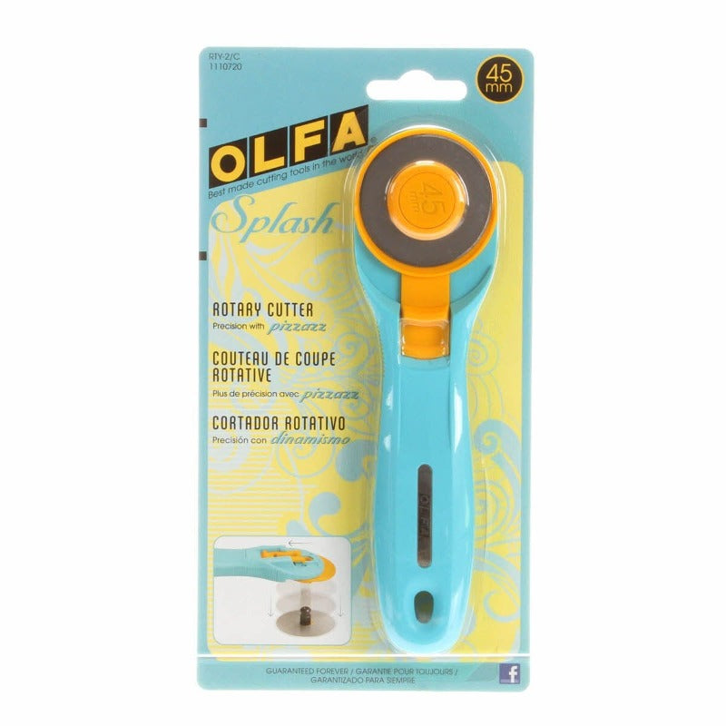 Olfa Splash Rotary Cutter - Size 45mm