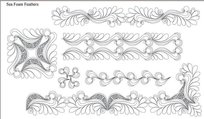 Sea Foam Feathers Design Pack